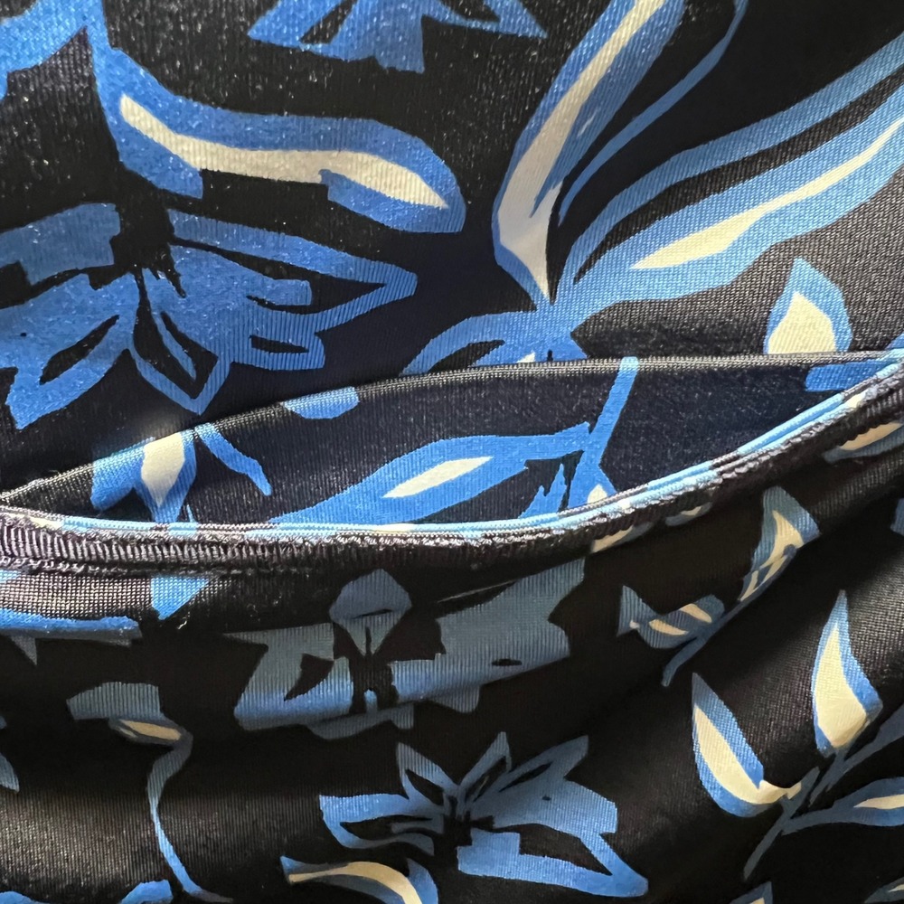 Golftini Move It-Long Navy Blue Floral Golf Skort Ruffle Hem Womens XS Pockets - Picture 4 of 9